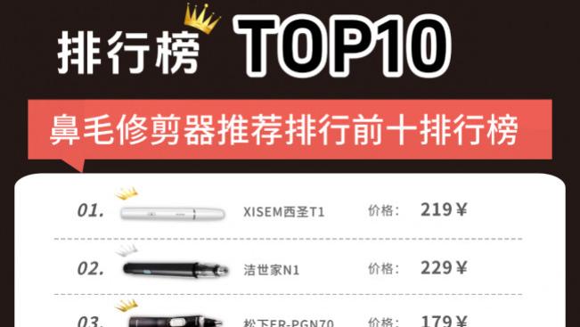 鼻毛修剪器十大知名品牌是什么？剪鼻毛哪种工具最好？专业修剪之选