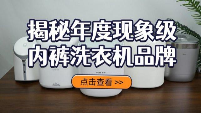 内裤洗衣机和手洗哪个干净？揭秘年度现象级内裤洗衣机品牌！海尔、希亦、石头等精良品牌别错过~