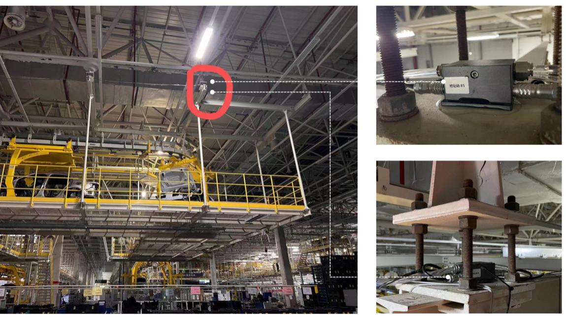 无惧工业振动干扰 安锐科技实现台州沃尔沃厂房桁架高精度监测