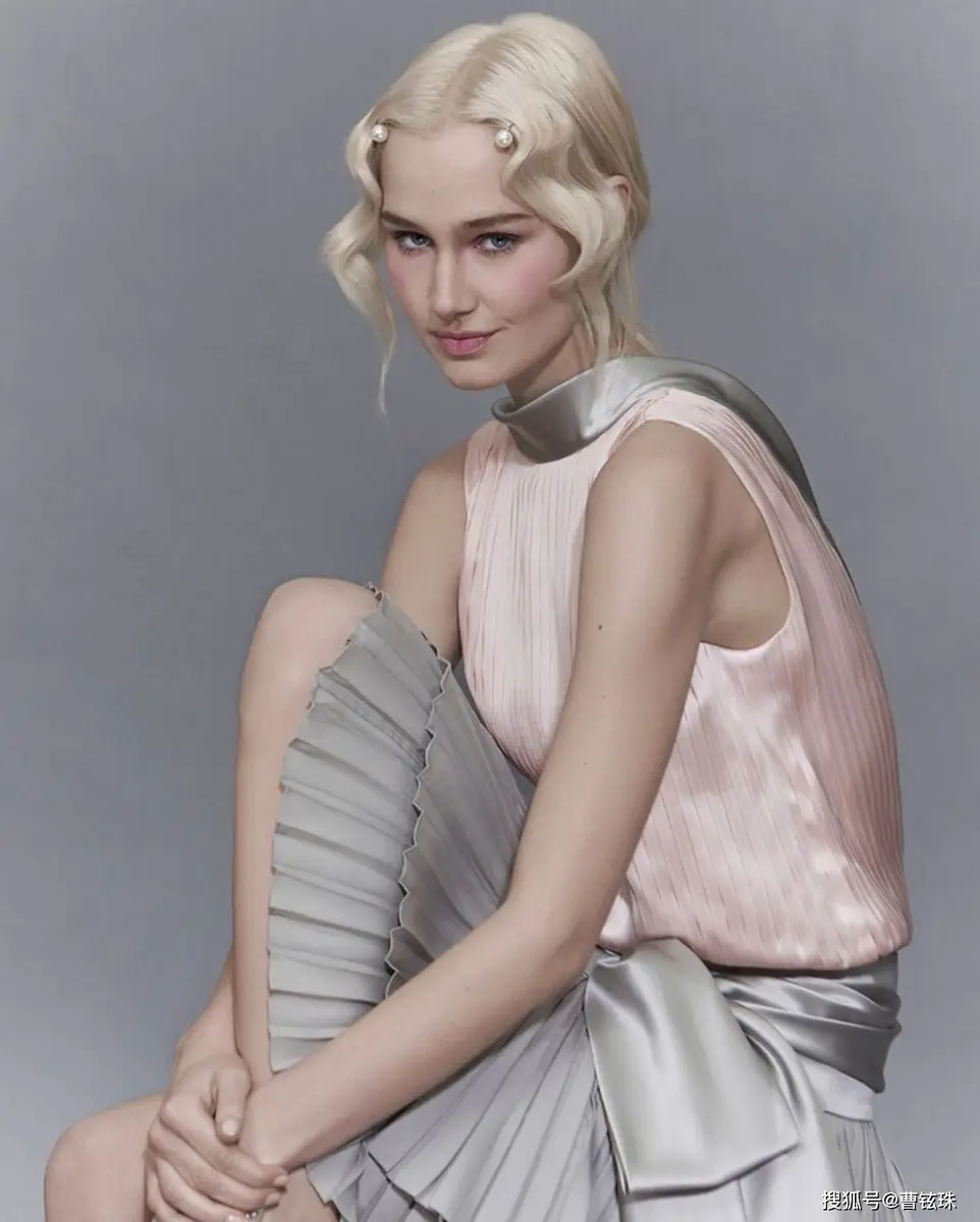 美国超模劳拉·科西玛，怀旧风格时尚摄影