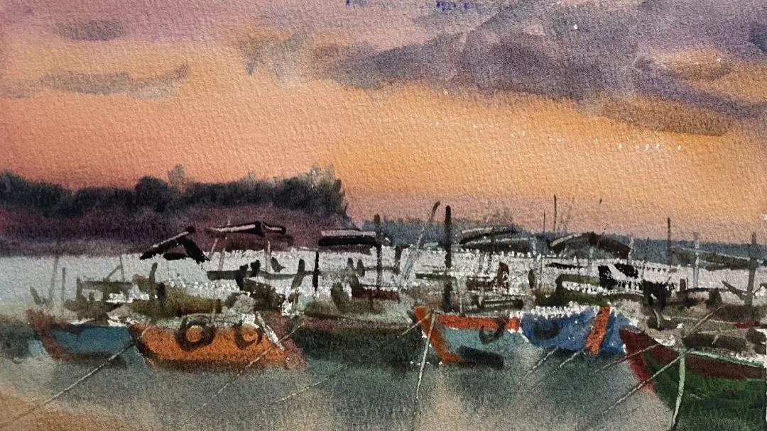 涂抹的乐趣——文华斌环岛写生作品赏