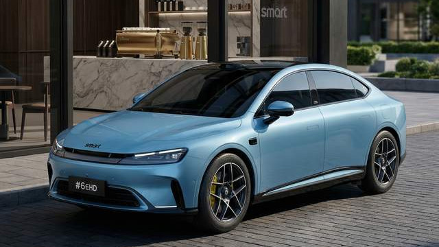 电影感拉满！全新smart精灵6号蓝色车色随手一拍即大片