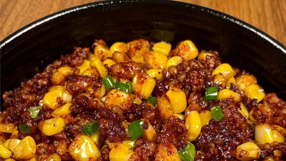 终于吃上了肉沫玉米粒，原来网友给的配方是真的！