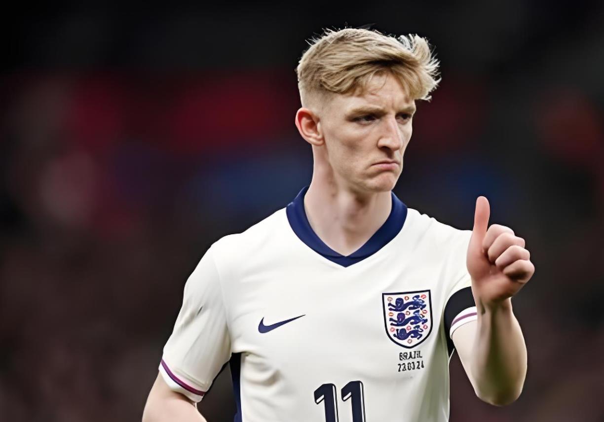 戈登破门，英格兰队1-0领先阿根廷队！
世界杯半决赛，英格兰队PK阿根廷队，双方