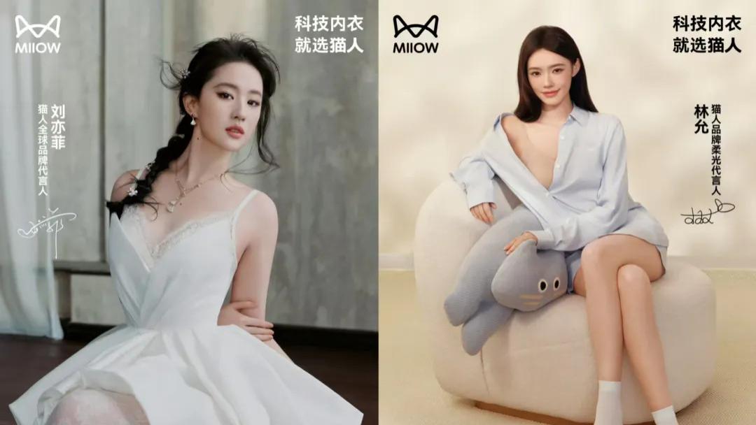 从刘亦菲到张凌赫，家居内衣打响代言战