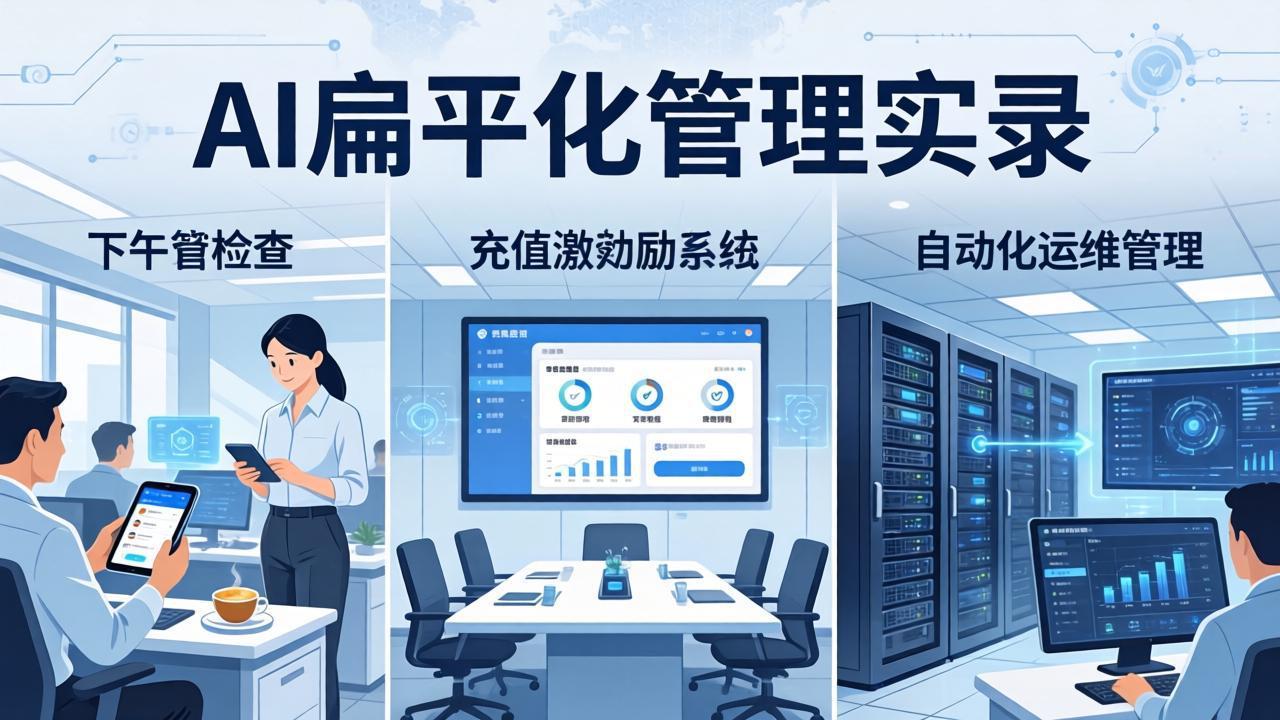 AI扁平化管理实录：从“下午茶检查”到“充值激励”的自动化运维日常