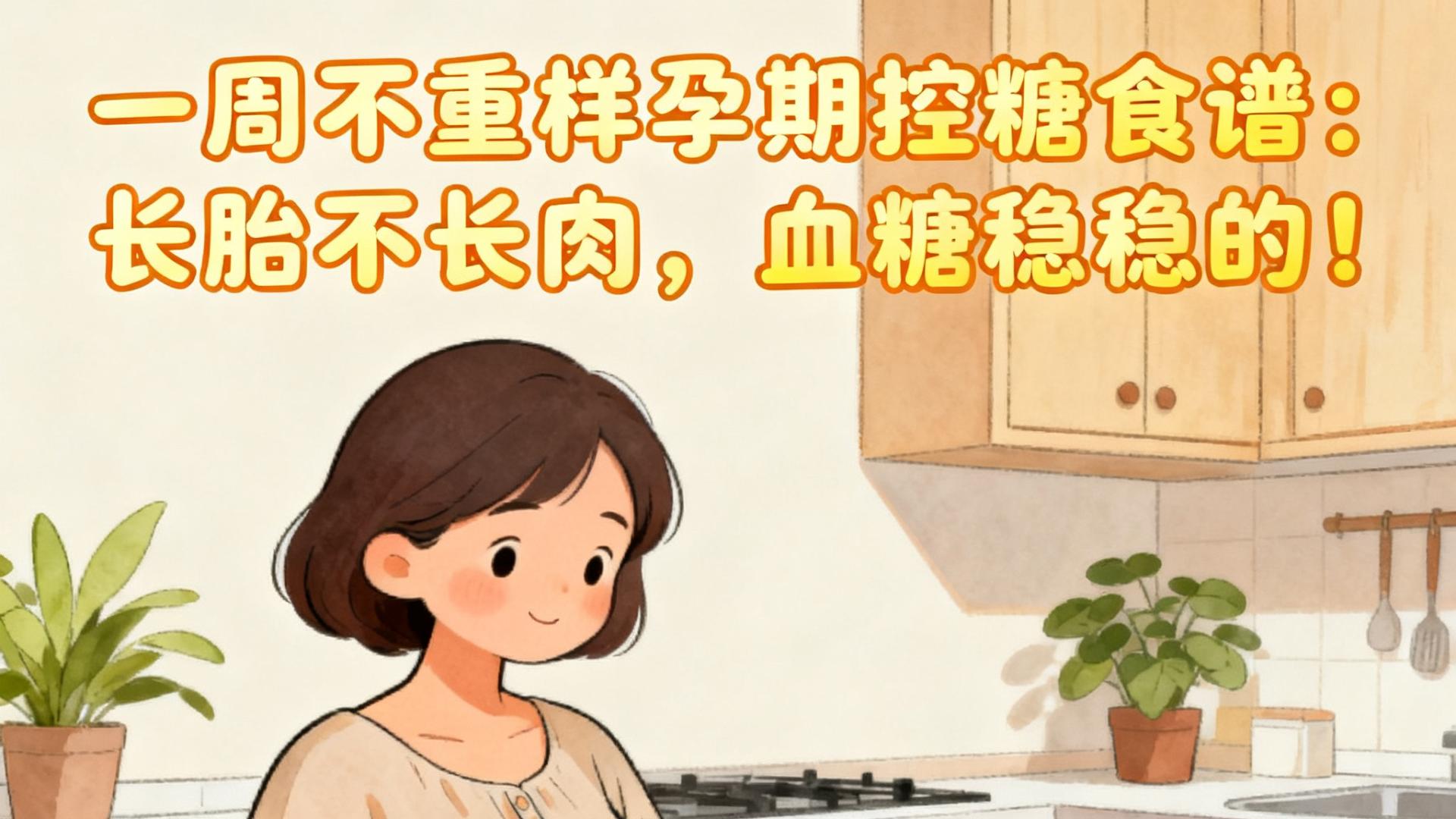 一周不重样孕期控糖食谱：长胎不长肉，血糖稳稳的！