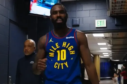 NBA常规赛掘金以121-115战胜猛龙

本场比赛，掘金球员小蒂姆-哈达威出战