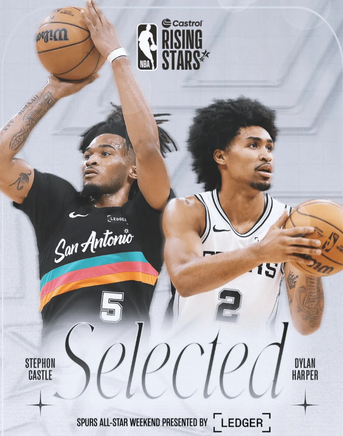 NBA官方公布了出战新秀赛的球员名单，迪伦-哈珀与斯蒂芬-卡斯尔分别入选了新秀赛