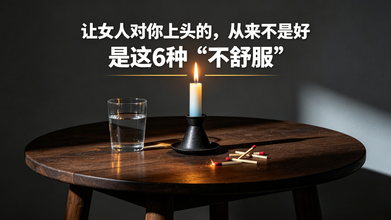 让女人对你上头的，从来不是好，是这6种“不舒服”