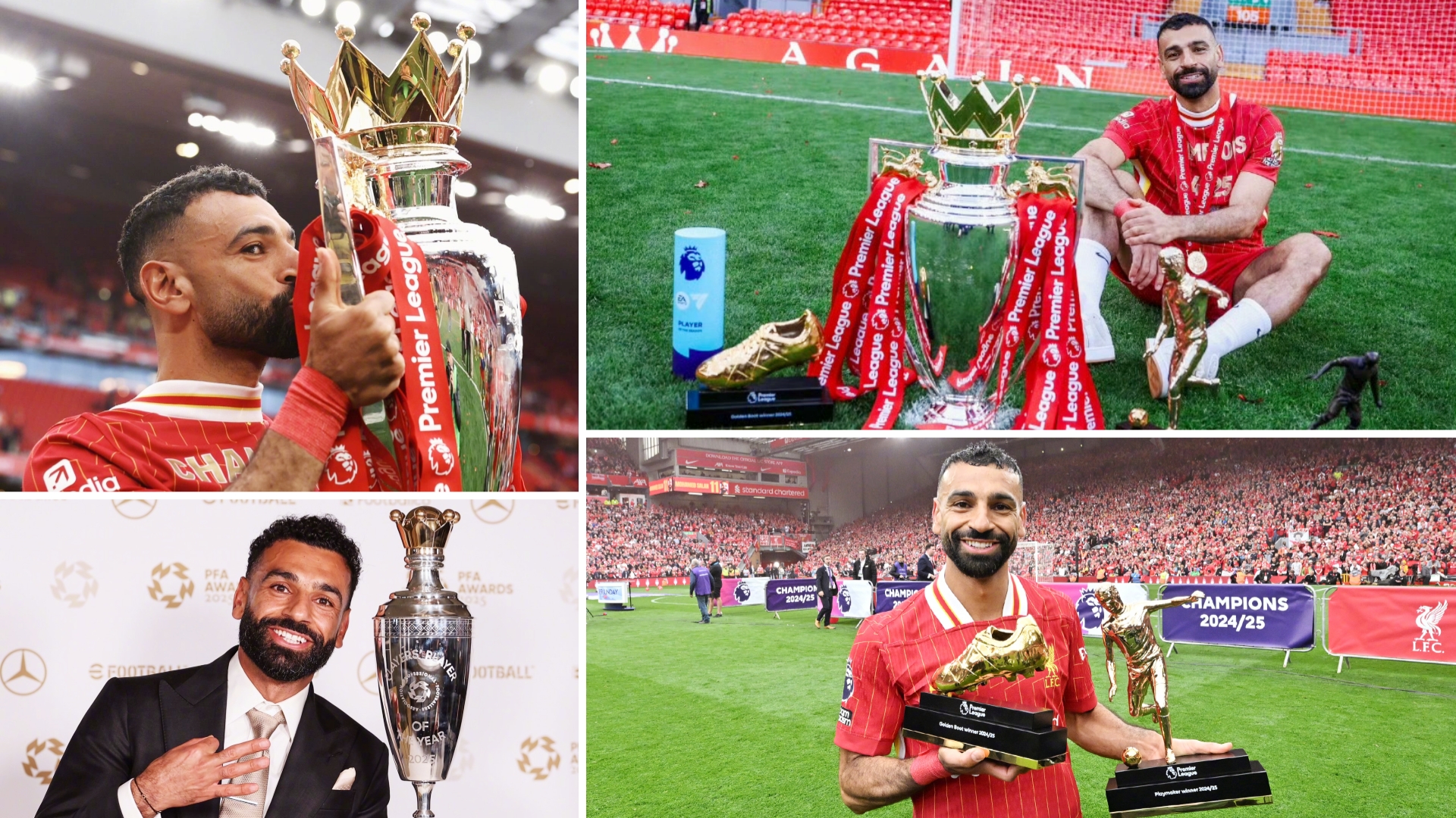 萨拉赫个人社媒宣布：将在本赛季结束后离开利物浦，结束自己9年的红军生涯。
截至目