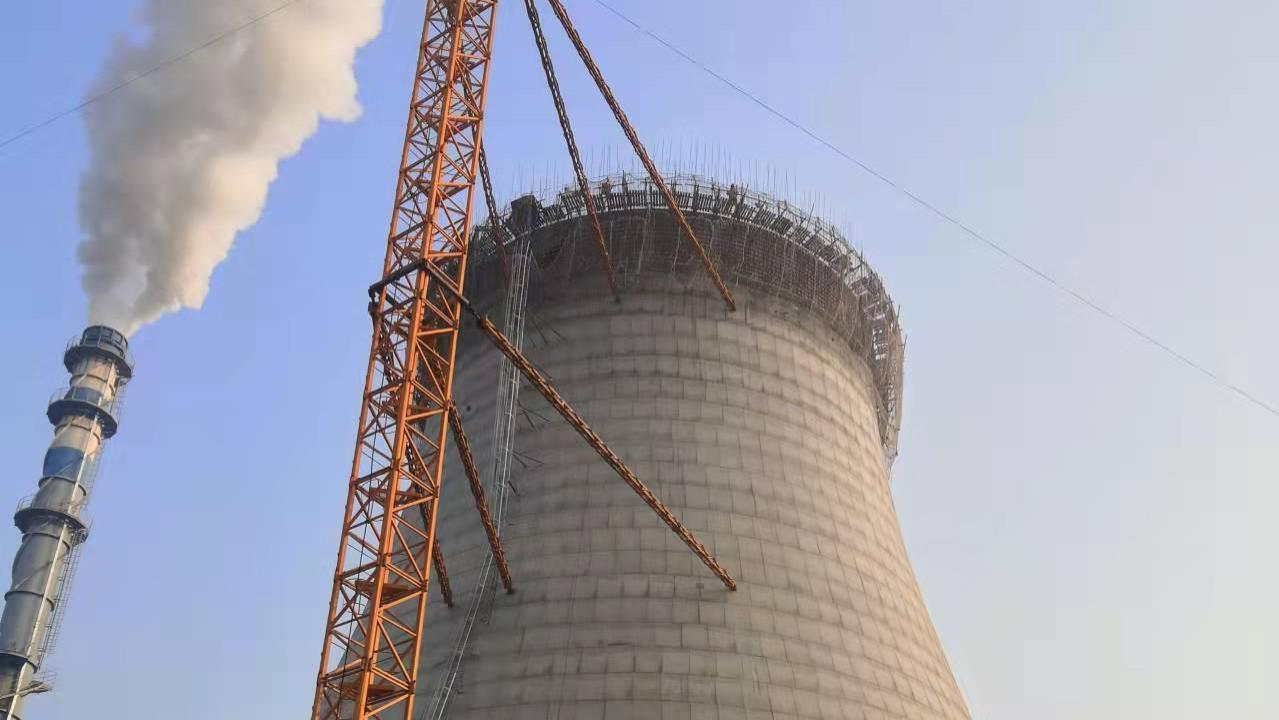 双曲线冷却塔新建竣工 赋能厂区换热运维升级