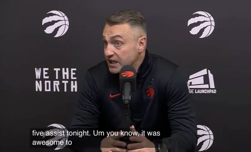 NBA常规赛猛龙客场对阵爵士的比赛已经结束。全场战罢，猛龙以143-127战胜爵