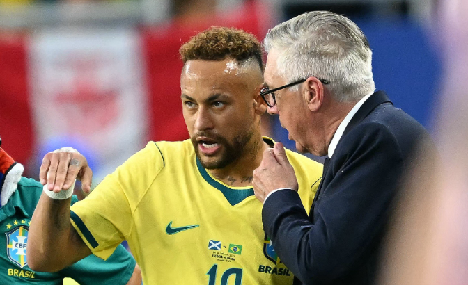 内马尔替补上场，安切洛蒂是懂人情世故的！

巴西🇧🇷3-0领先苏格兰🏴󠁧
