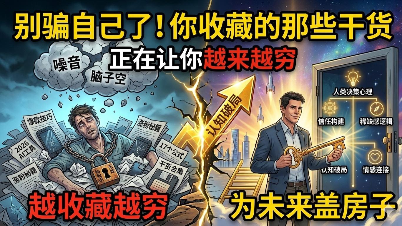 别骗自己了！你收藏的那些干货，正在让你越来越穷