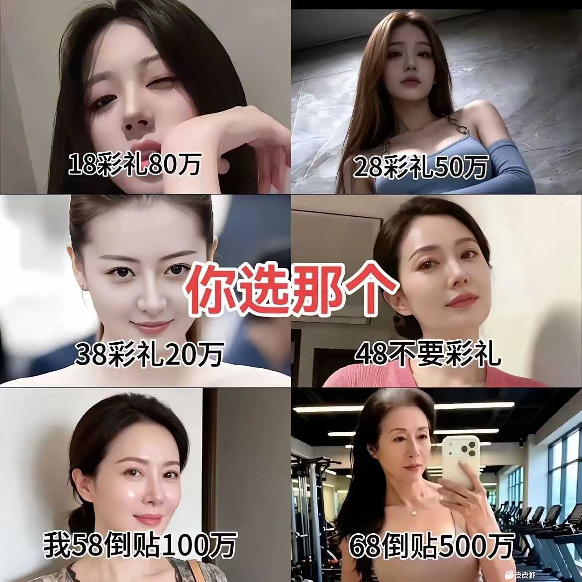 35岁以上的肯定都选择第五个