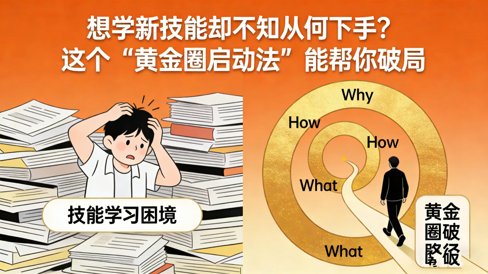 想学新技能却不知从何下手？这个“黄金圈启动法”能帮你破局