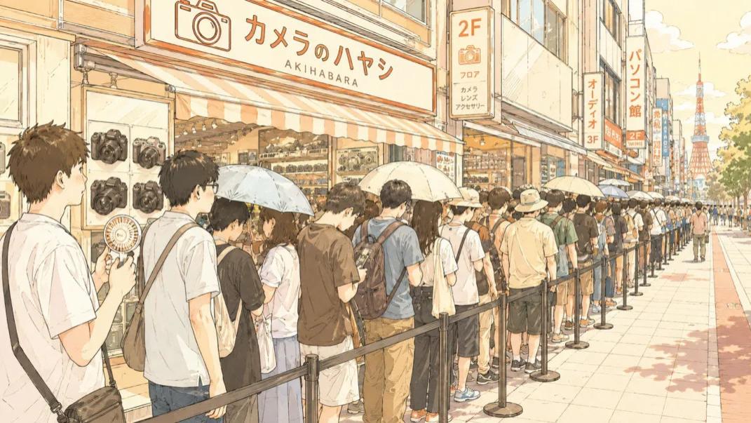 日本人在秋叶原排队9小时，等一台中国相机
