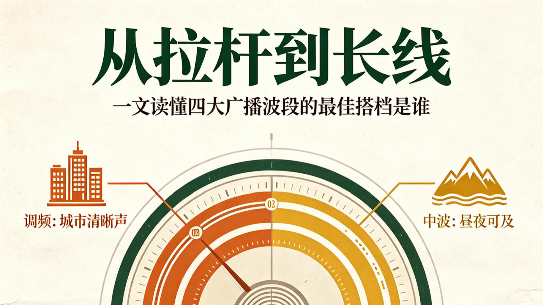 从拉杆到长线：一文读懂四大广播波段的“最佳搭档”是谁