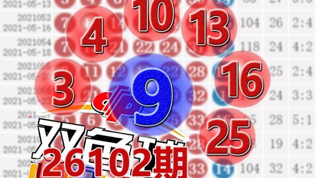 双色球26102期开奖结果：蓝球9，4注一等奖