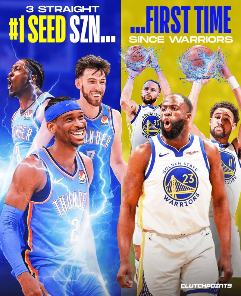 NBA常规赛，雷霆收官战将对阵太阳。

美媒ClutchPoints更新社媒：“