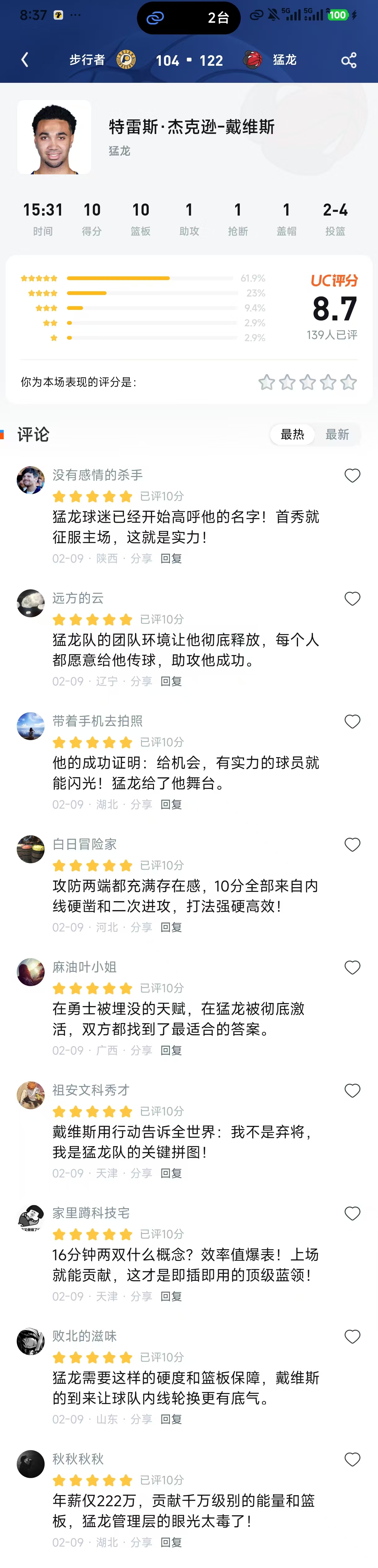 16分钟两双！勇士超市弃将爆砍10+10，猛龙球迷：这就是我们的新版“龙王”？