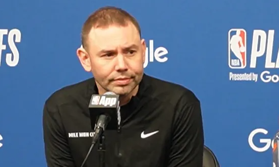 NBA季后赛，掘金主帅大卫-阿德尔曼接受采访，坚持认为球队本场比赛展现了竞争性。