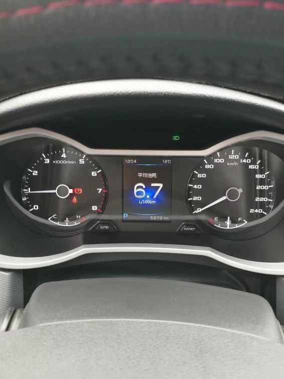谁懂？他新帝豪开了几天，平均油耗不到7个我真酸了，我也想换车了