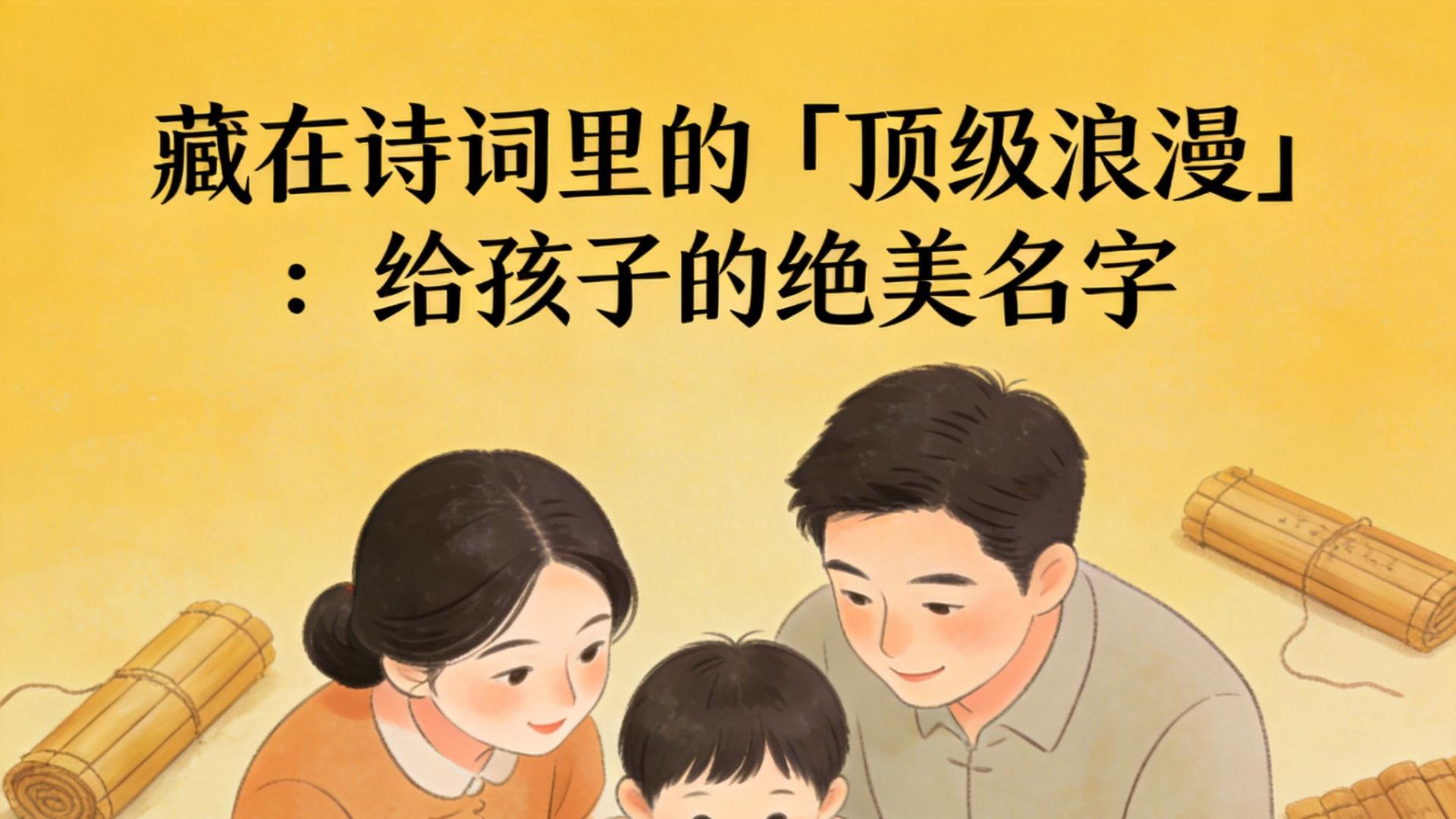 藏在诗词里的「顶级浪漫」：给孩子的绝美名字