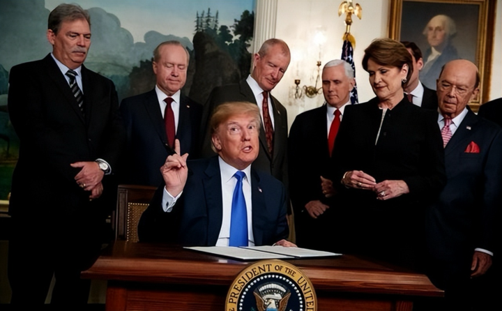 特朗普：推动新进口关税