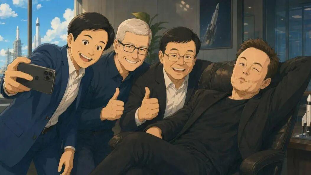马斯克合影时为什么不站起来？