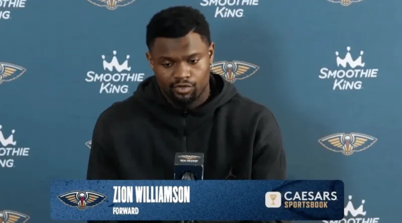 鹈鹕今日举行赛季总结发布会，期间球员蔡恩-威廉森接受采访谈起了本赛季。

“我真