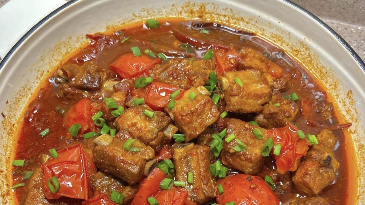 零加水！番茄炖排骨，一口沦陷的下饭神菜