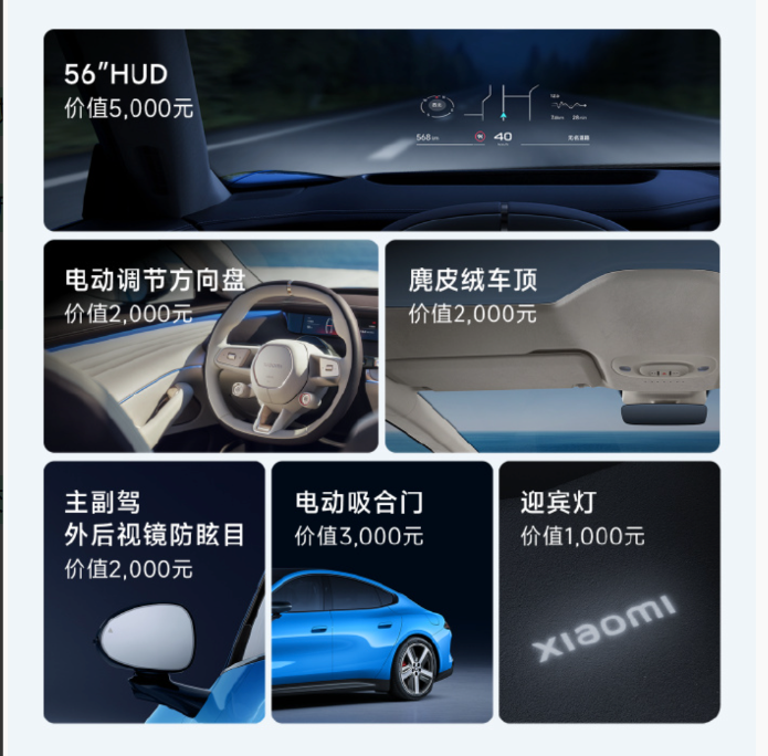 不理解小米SU7为啥把舒享套装搞成选装
6500块钱确实不贵
但电调方向盘、HU