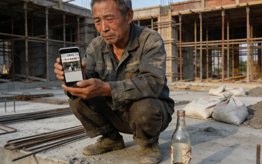 在工地搬砖15年，儿子结婚那天，包工头递给我一个存折，打开后我哭了