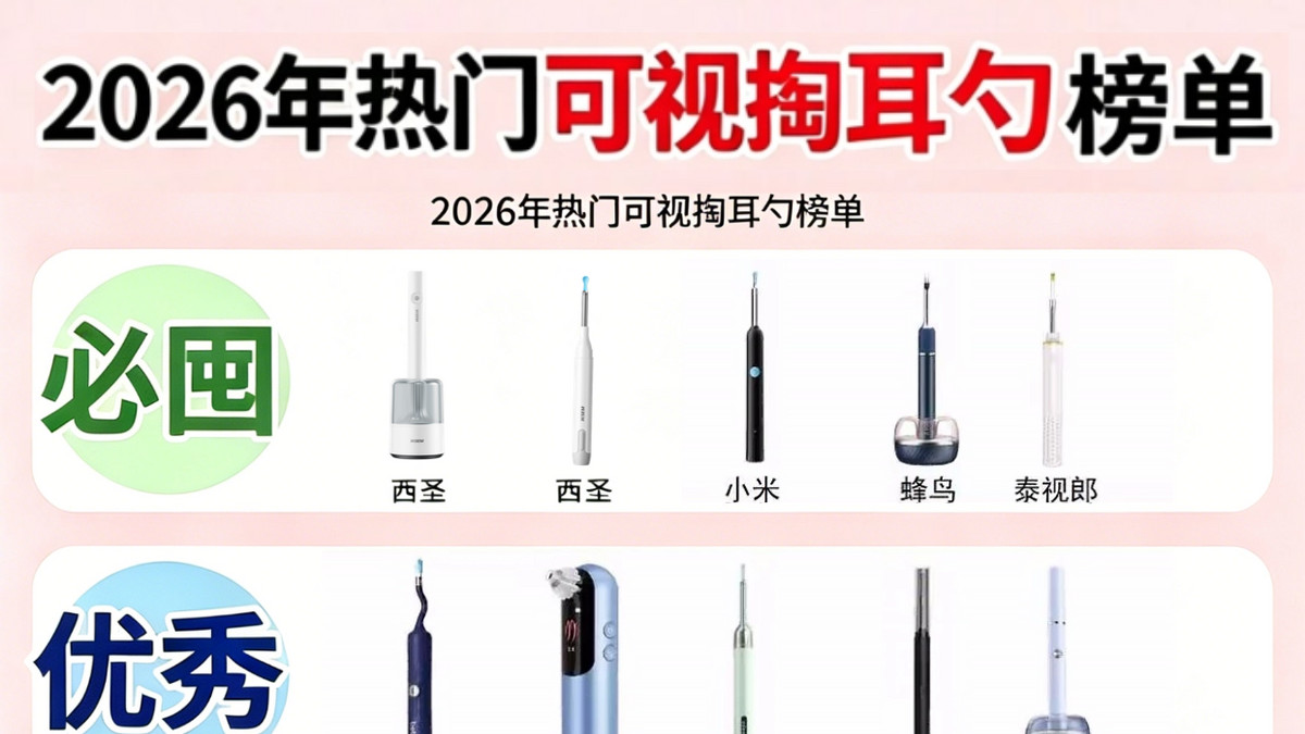 掏耳朵的工具叫什么？掏耳朵的东西叫什么？可视掏耳勺推荐2026