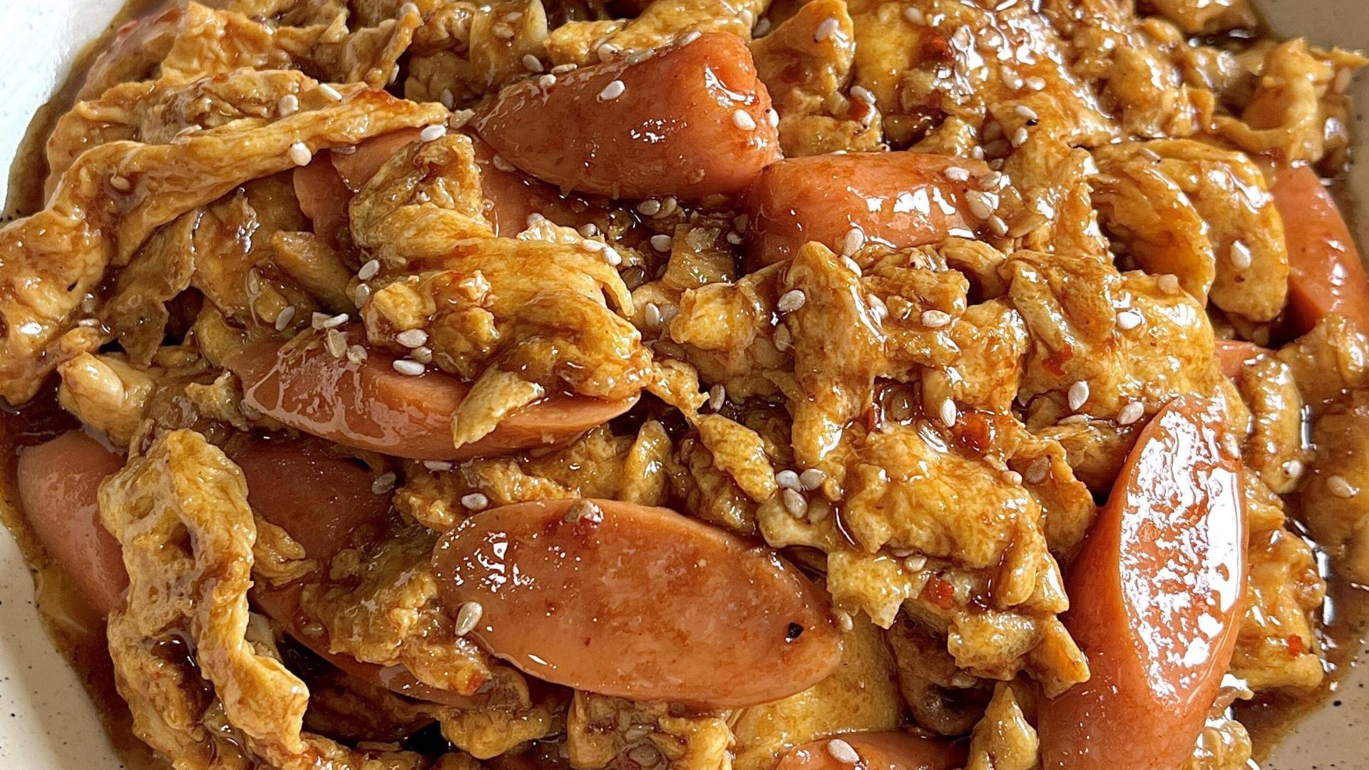 糖醋鸡蛋火腿：裹着酸甜回忆的快手硬菜