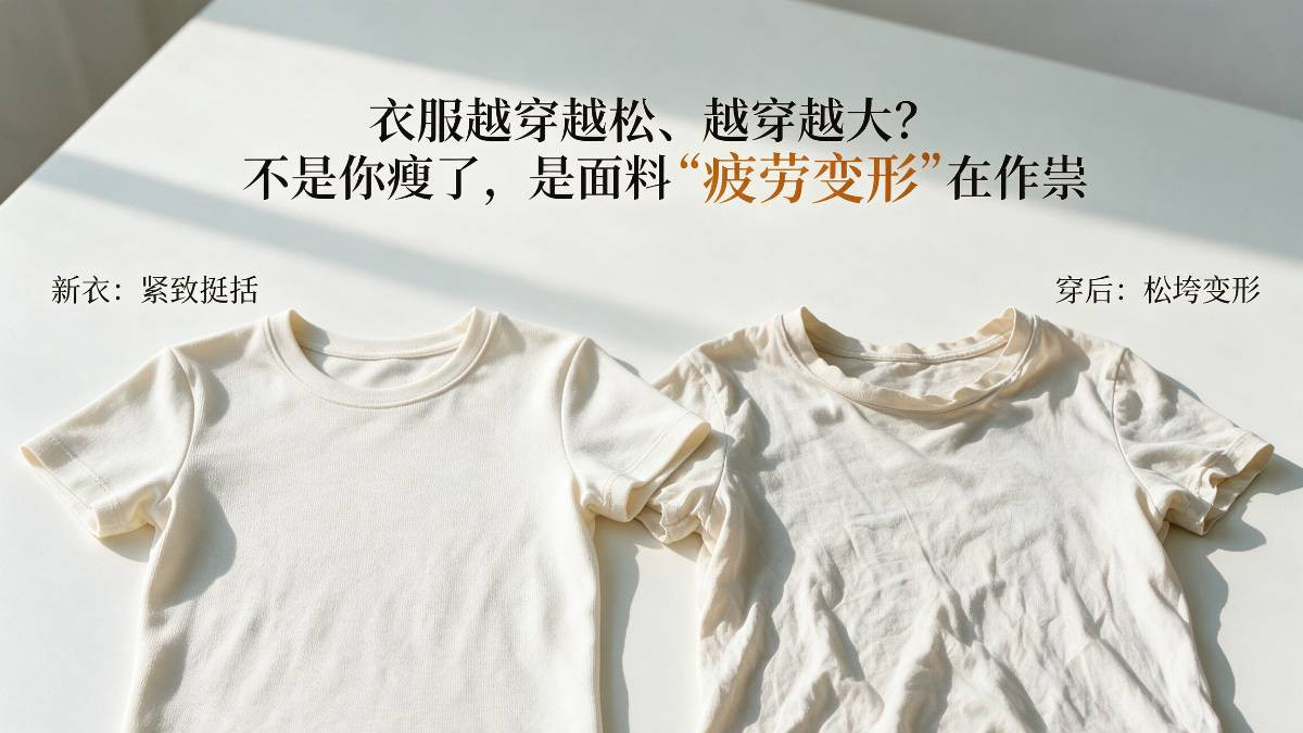 衣服越穿越松、越穿越大？不是你瘦了，是面料“疲劳变形”在作祟