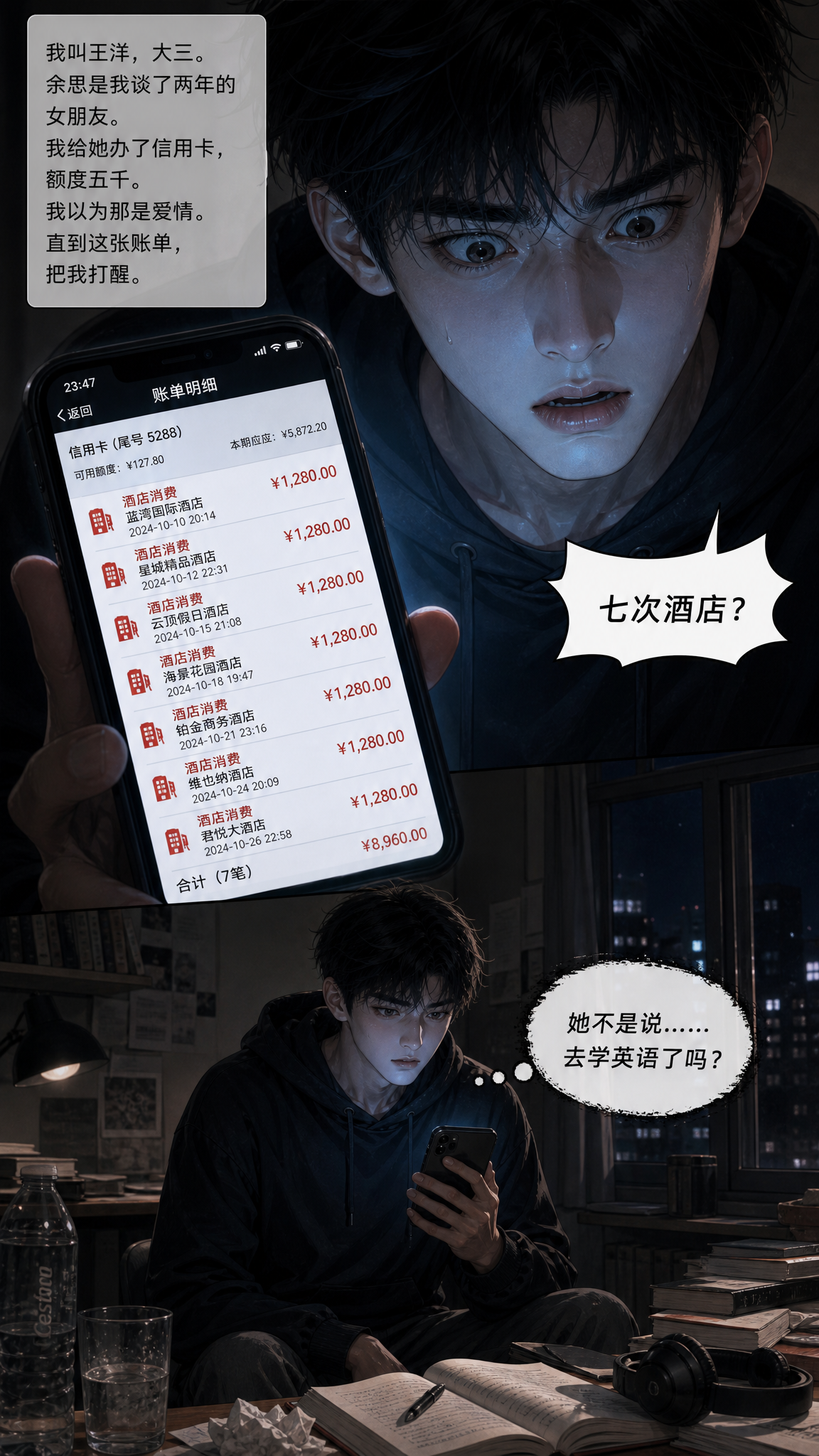女友深夜总莫名失联，翻看账单我才得知背后真相