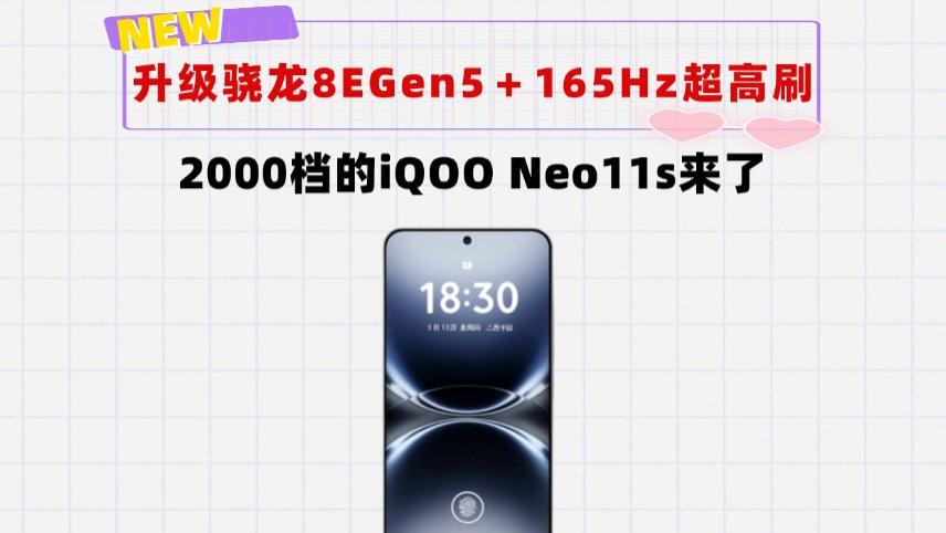 又背刺酷客？升级骁龙8EGen5＋2K 165Hz超高刷！iQOO Neo11s来了