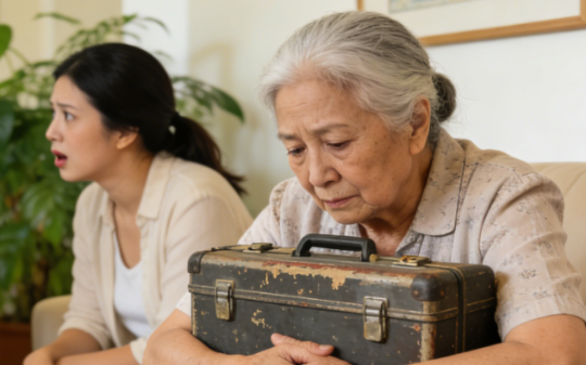 保姆在我家干了二十二年，退休前非要拿走那个破工具箱，我追到门口才发现里面竟藏着一个惊天秘密…