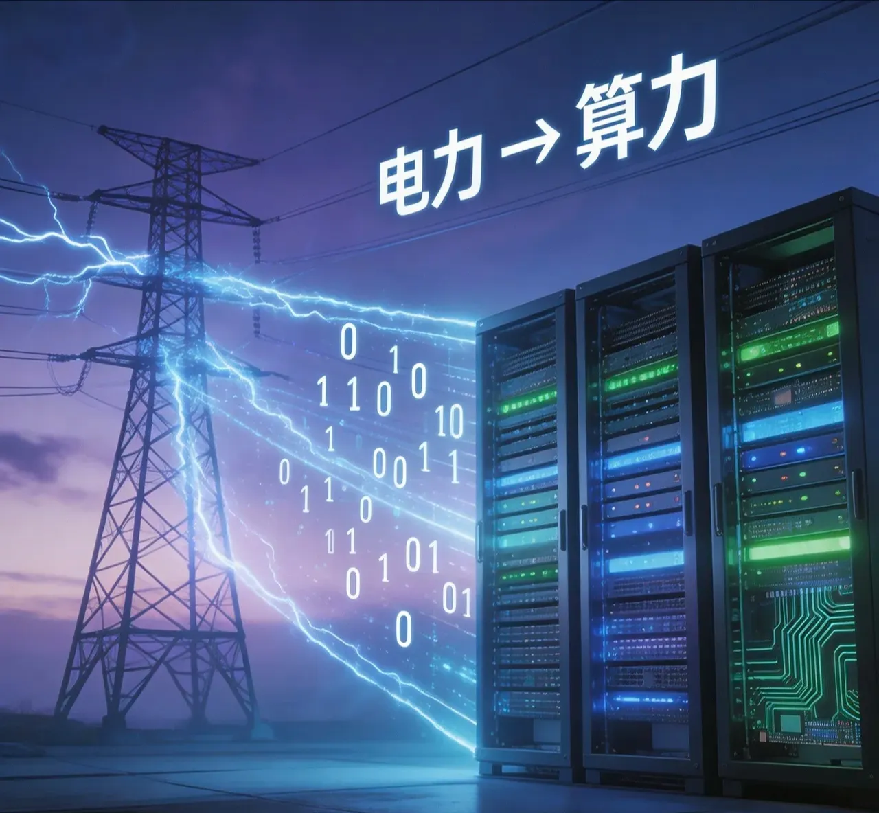 AI时代，电力的价值凸显，大模型的每次运算，消耗的token都是电力驱动的。中国