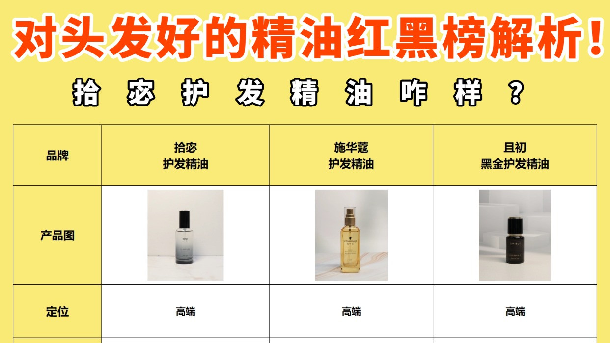 拾宓护发精油咋样？对头发好的精油红黑榜解析！轻松避开多数坑