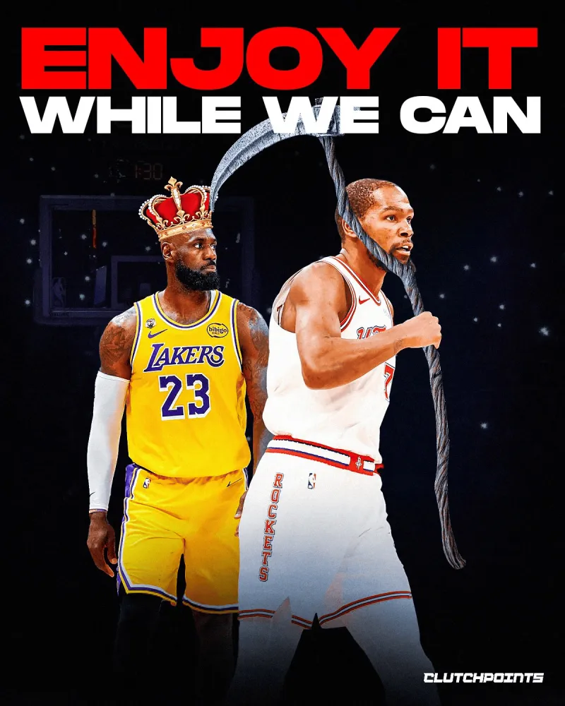 把八村垒换成巅峰宇宙勇杜兰特，湖人能过首轮不？

假设077首轮健康回归，首发我