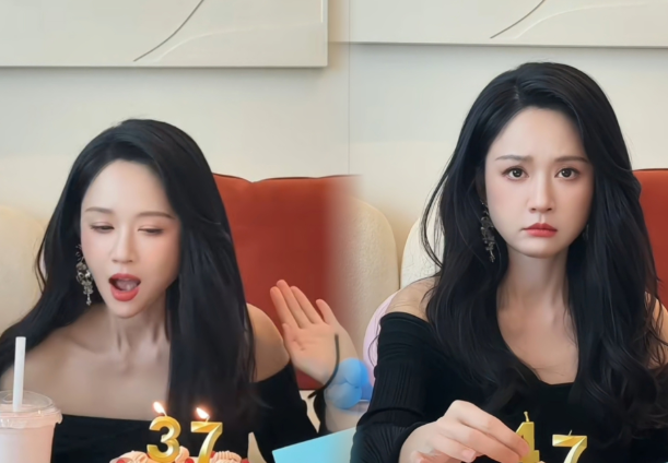 我敢说47岁的陈乔恩生日创意
是最悲催也是最搞笑的
吹蜡烛之际还被人当头一棒
她