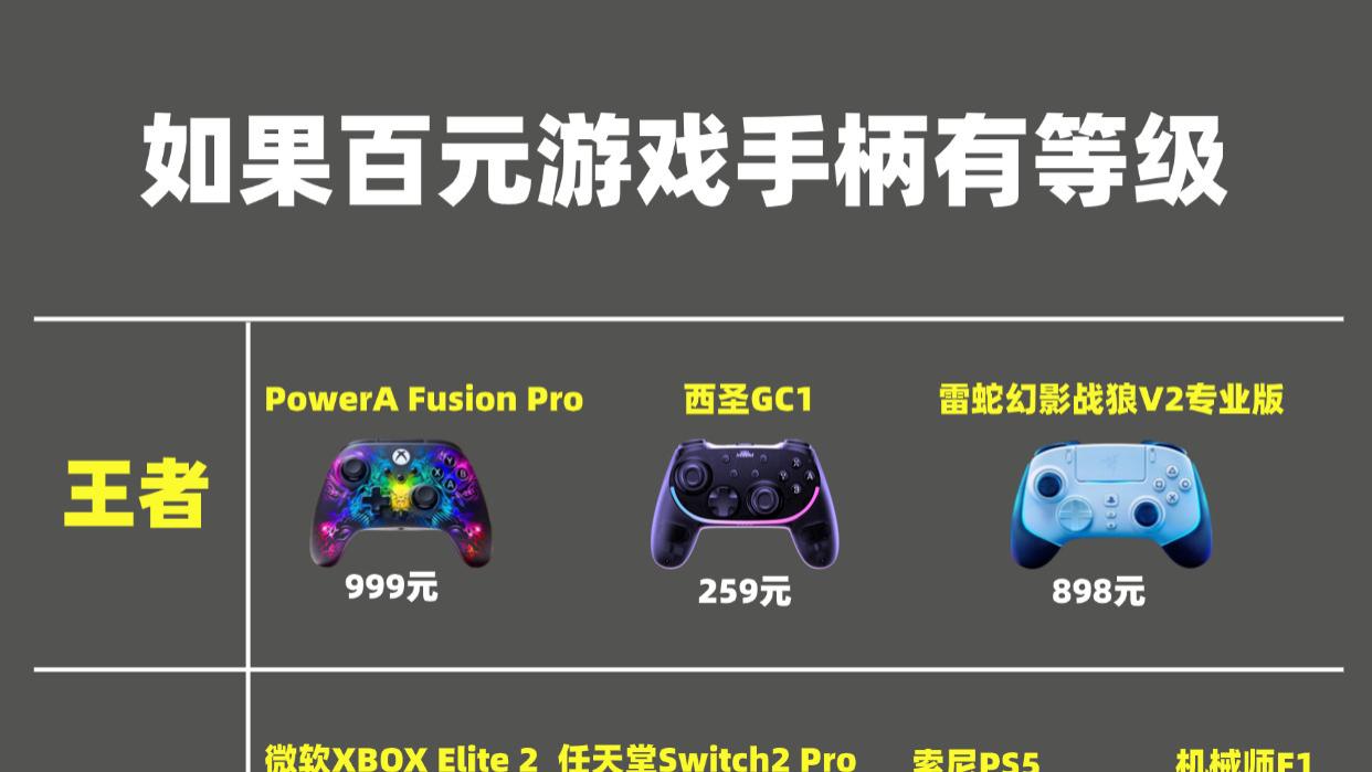 哪款游戏手柄性价比高？2026年十大手柄品牌性价比排行推荐