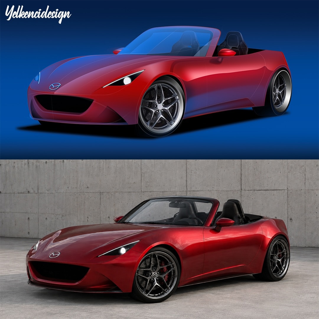 “新一代”马自达MX-5效果图曝光，经典小跑车还能再战几年？