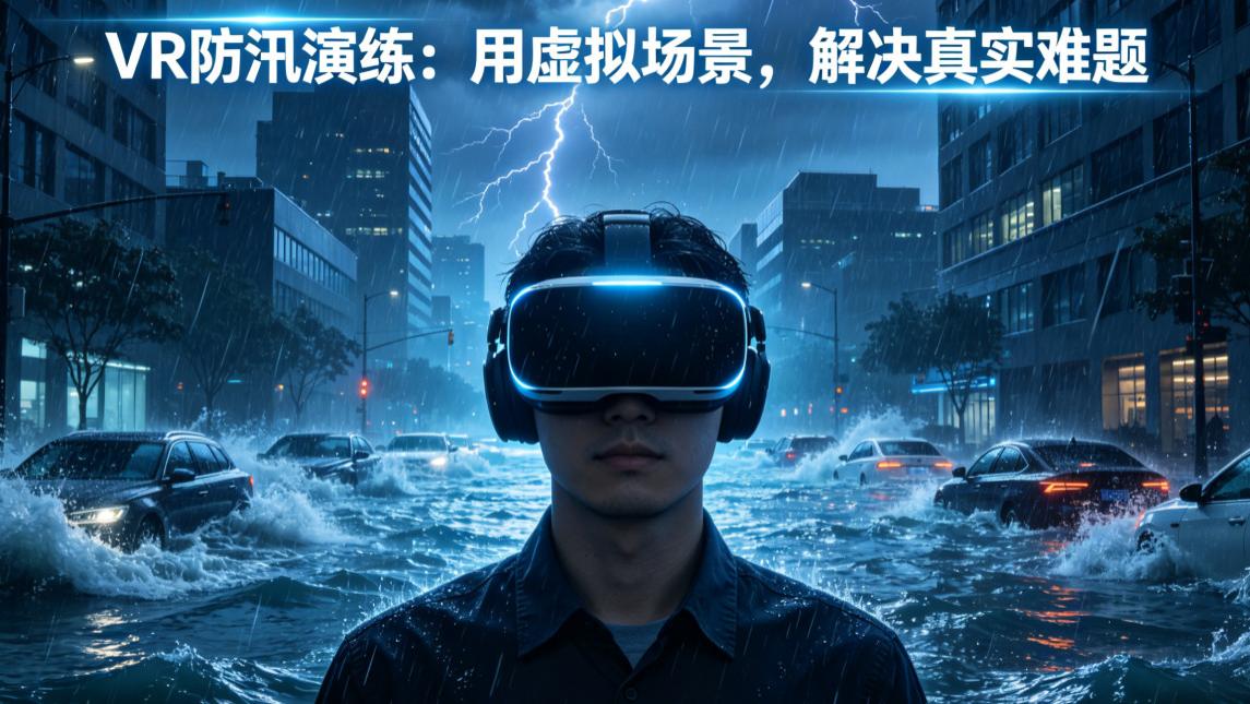 暴雨洪涝防不住、练不实？VR沉浸式演练，破解雨水灾害防控痛点