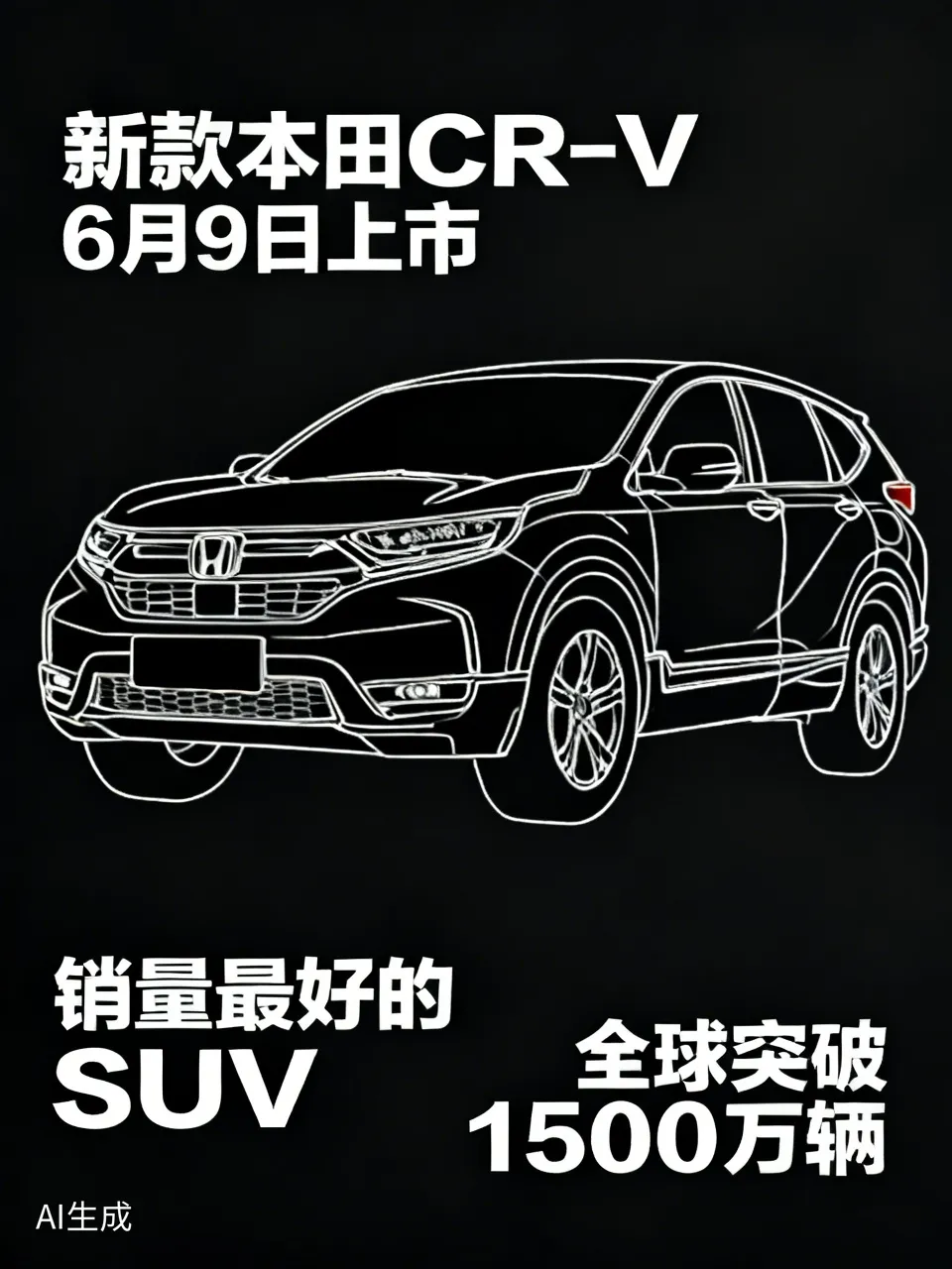 新款本田CR-V 6月9日就要上市了，这款本田销量最好的SUV曾无比风光。200