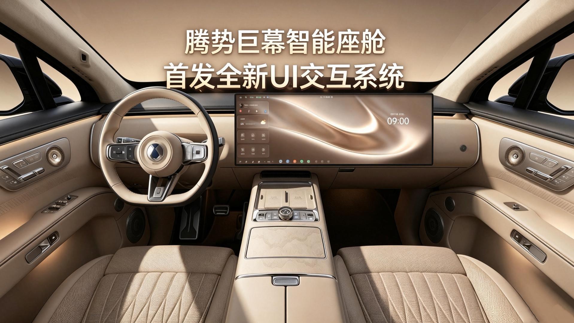 不止于大，还能三折叠！腾势首发全新UI交互系统